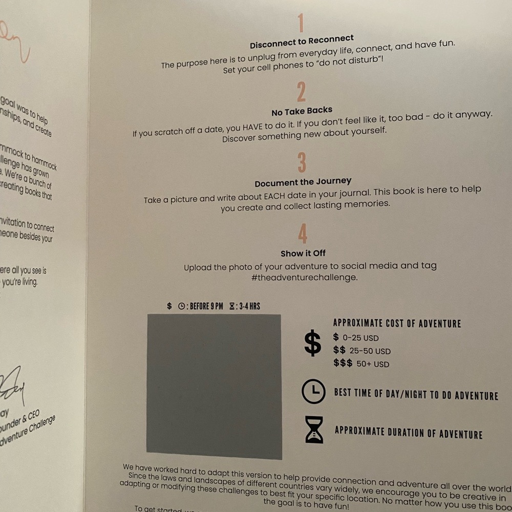 The Adventure Challenge Couples Limited Dating Edition Book - Picture 3 of 6